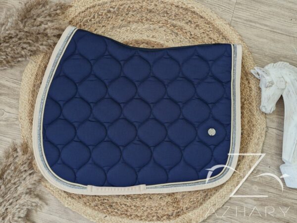 Tapis Azhary Mixte marine/écru