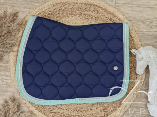 Tapis Azhary Mixte marine/vert d'eau