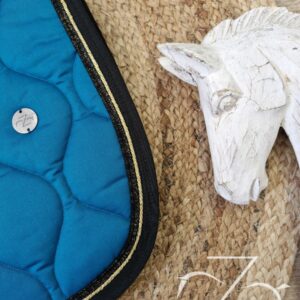 Tapis Azhary Mixte bleu canard/noir