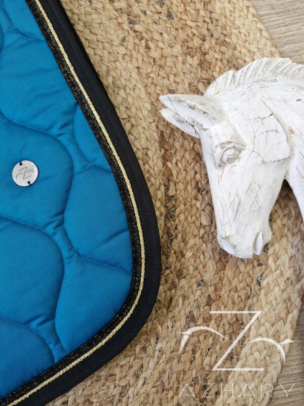 Tapis Azhary Mixte bleu canard/noir