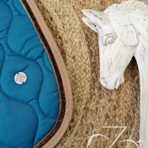 Tapis Azhary Mixte Bleu canard/noisette
