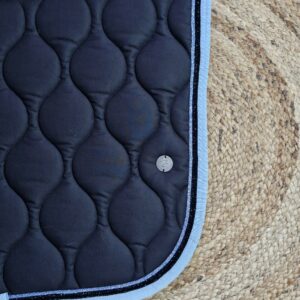 Tapis mixte cheval noir/bleu – Image 1